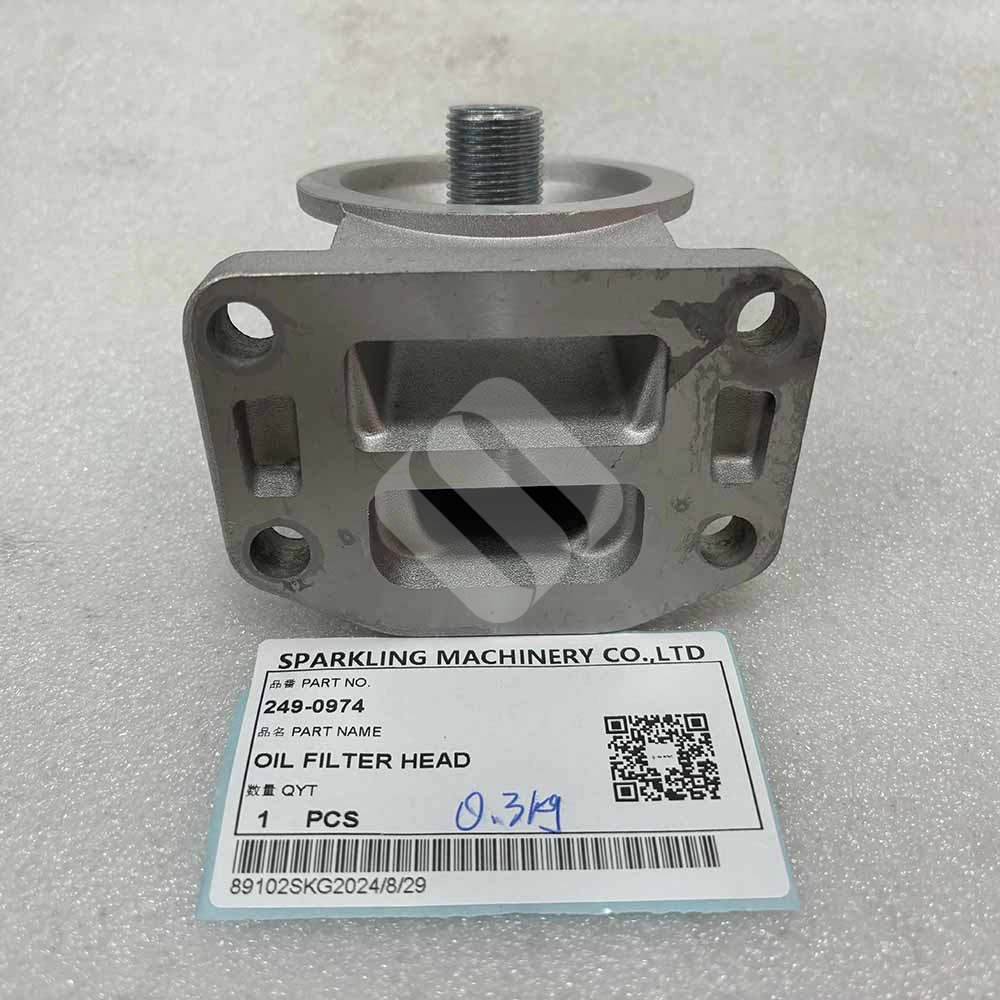 MADE IN CHINA SPARKLING MACHINERY NEW M313C M313D M315C 249-0974 OIL FILTER HEAD MADE IN CHINA SPARKLING MACHINERY NEW M313C M313D M315C 249-0974 OIL FILTER HEAD