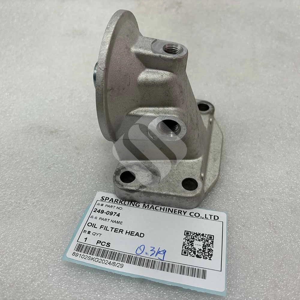 MADE IN CHINA SPARKLING MACHINERY NEW M313C M313D M315C 249-0974 OIL FILTER HEAD MADE IN CHINA SPARKLING MACHINERY NEW M313C M313D M315C 249-0974 OIL FILTER HEAD