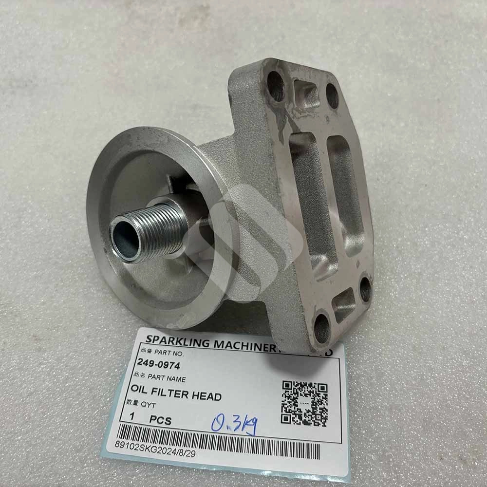 MADE IN CHINA SPARKLING MACHINERY NEW M313C M313D M315C 249-0974 OIL FILTER HEAD MADE IN CHINA SPARKLING MACHINERY NEW M313C M313D M315C 249-0974 OIL FILTER HEAD