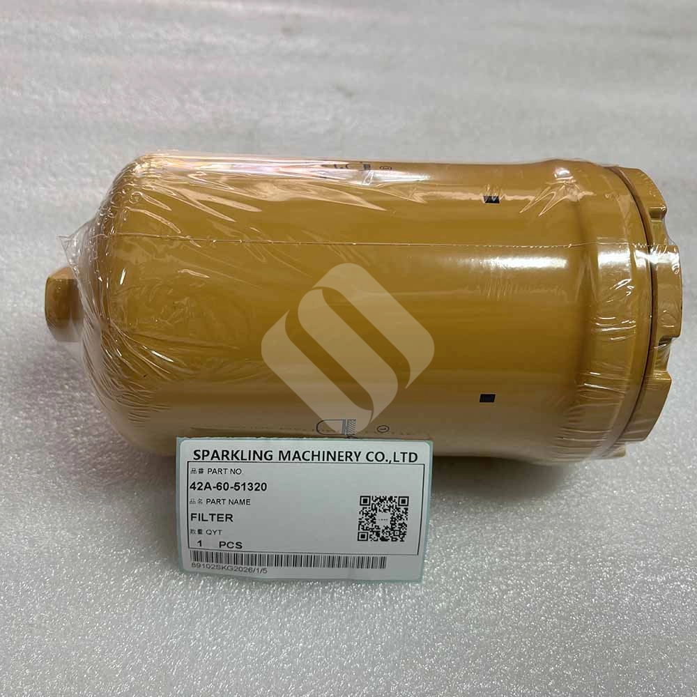 Genuine 42A-60-51320 Hydraulic Filter for Komatsu WA30-6, WA60-6 & Hitachi ZW310 Komatsu-WA30-6-WA60-6-wheel-loader-filter-replacement