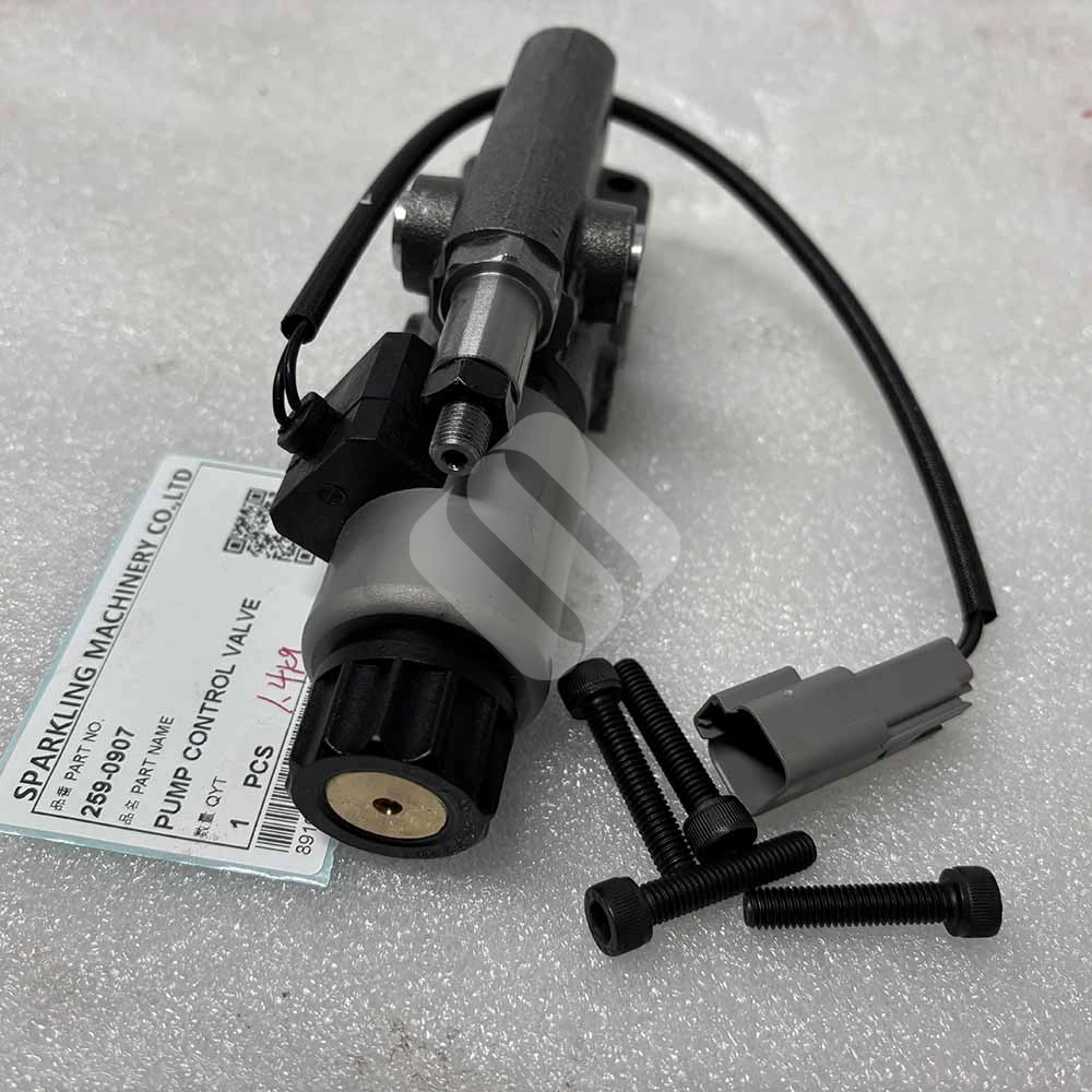 259-0907 Hydraulic Pump Control Valve for Caterpillar 312D 320D Excavator Replacement 259-0907 Pump Regulator Valve for CAT 320D 312D