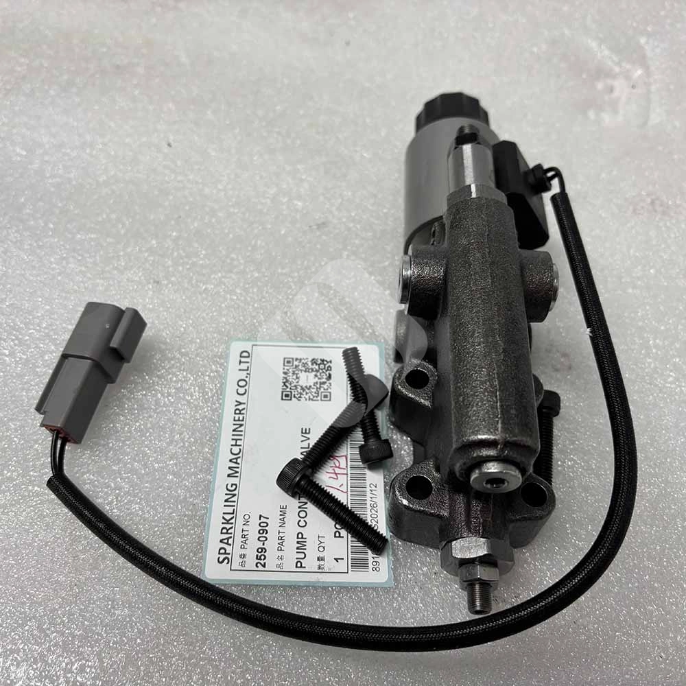 259-0907 Hydraulic Pump Control Valve for Caterpillar 312D 320D Excavator Caterpillar 320D Hydraulic Pump Control Valve Part No. 259-0907