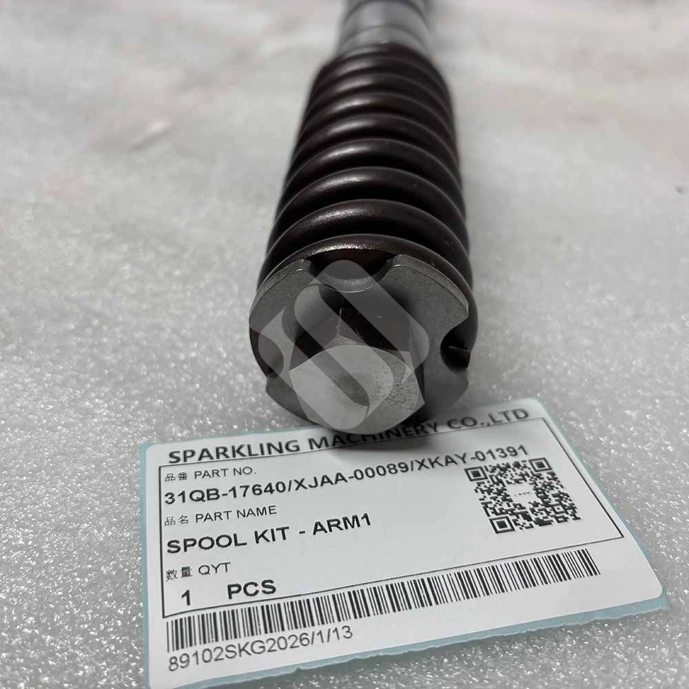 31Q8-17640 XJAA-00089 XKAY-01391 Spool Kit - Arm 1 for Hyundai HX300L R290LC-9 R450LC-7 Excavator 31Q8 17640 Spool Kit Arm1 for Hyundai HX300L Excavator Main Valve Parts