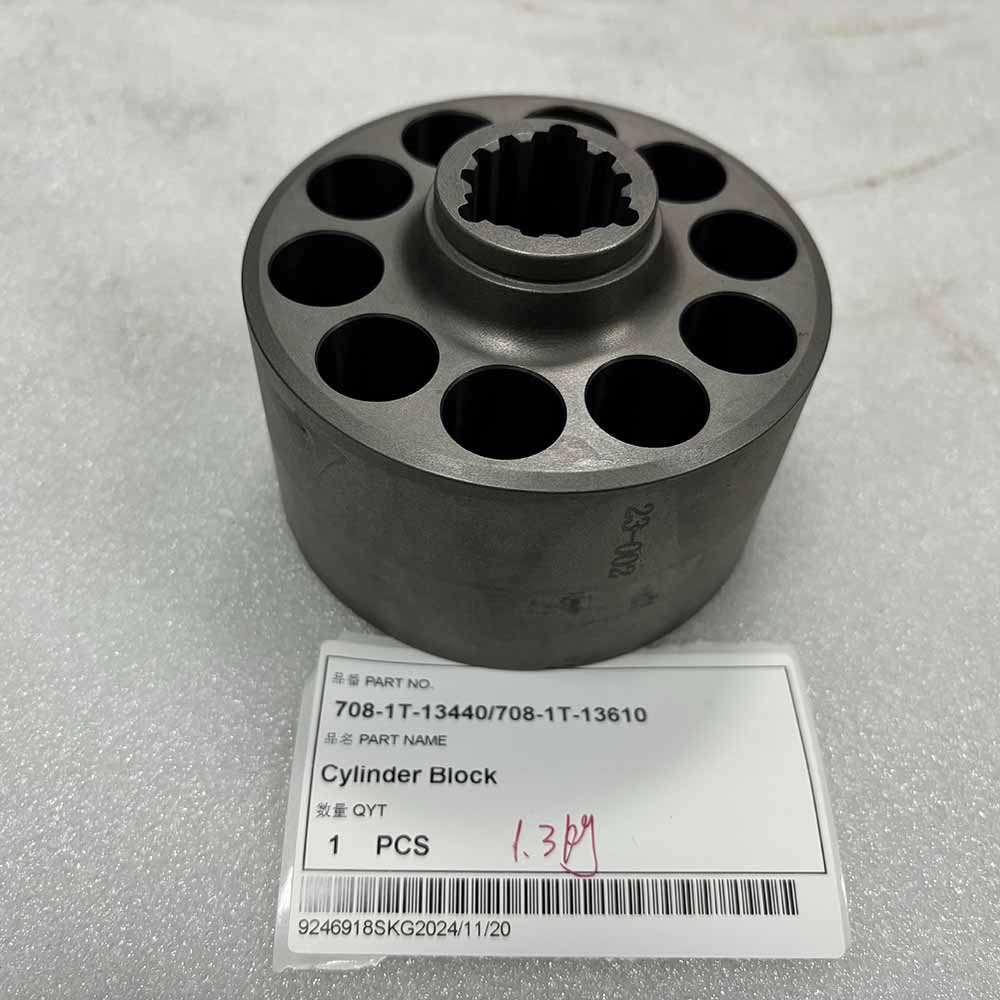 KOMATSU EXCAVATOR PARTS MADE IN CHINA NEW PC490 708-1T-13440 708-1T-13610 CYLINDER BLOCK SPARKLING MACHINERY