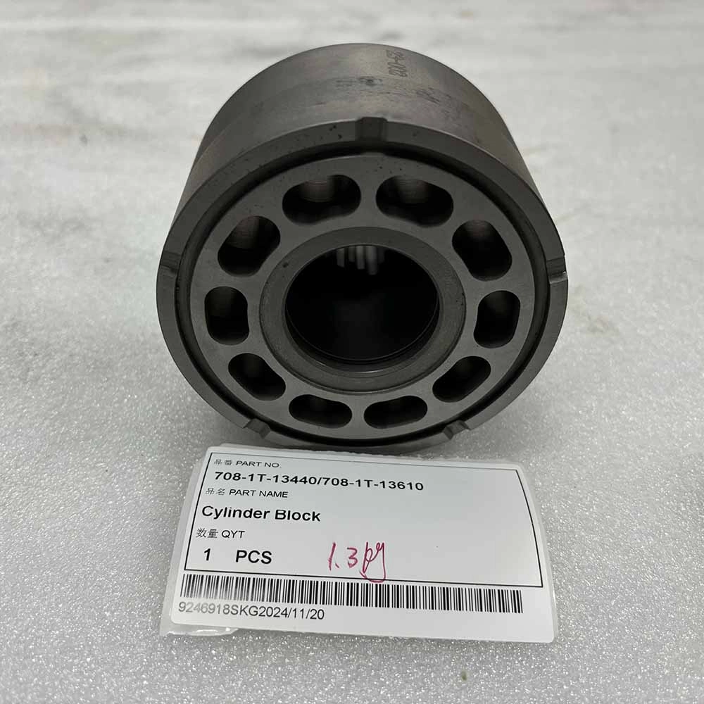 KOMATSU EXCAVATOR PARTS MADE IN CHINA NEW PC490 708-1T-13440 708-1T-13610 CYLINDER BLOCK SPARKLING MACHINERY