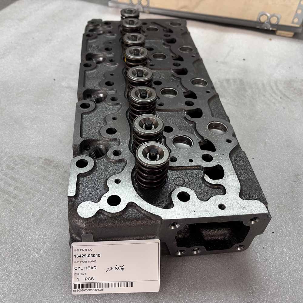 16429-03040 Engine Cylinder Head for Kubota Excavator KX121-3 KX161-3 U45 16429-03040-Cylinder-Head-for-Kubota-KX121-KX161-U45-Excavator-Engine-V2203-V2403