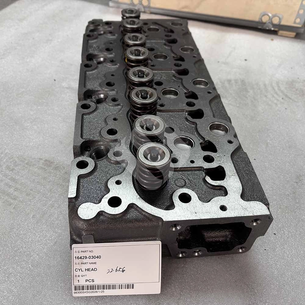 16429-03040 Engine Cylinder Head for Kubota Excavator KX121-3 KX161-3 U45 16429-03040-Cylinder-Head-for-Kubota-KX121-KX161-U45-Excavator-Engine-V2203-V2403