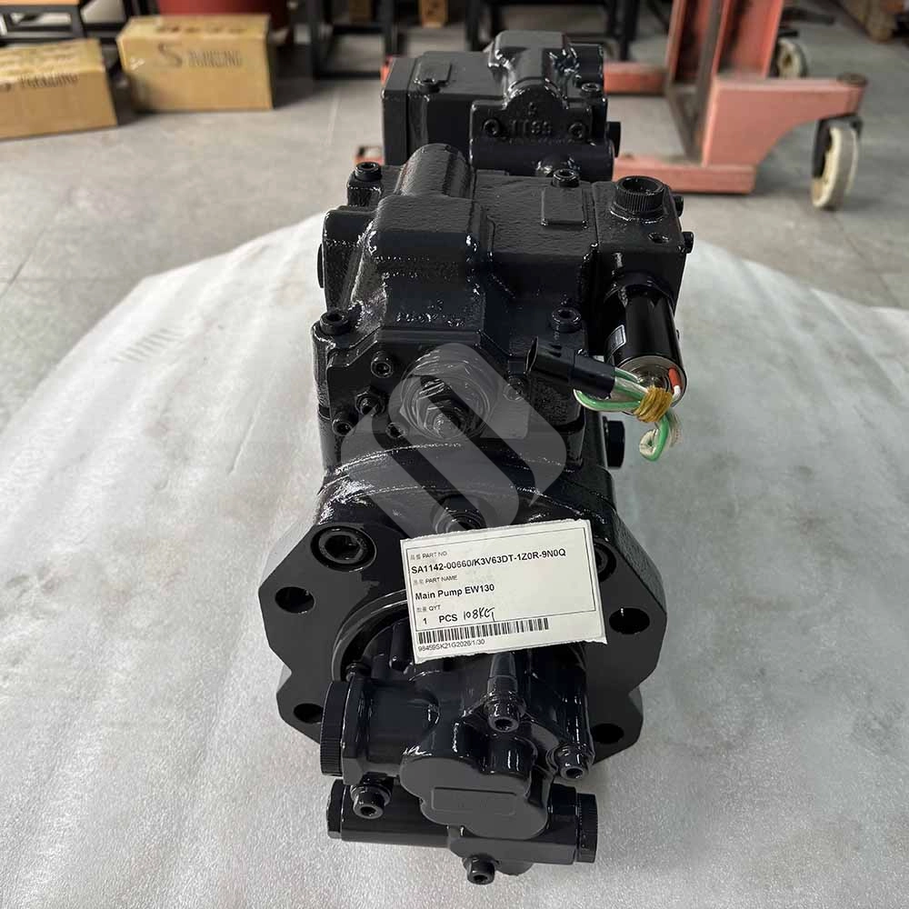SA1142-00660 Main Hydraulic Pump for Volvo EW130 Kawasaki K3V63DT-1Z0R-9N0Q Kawasaki-K3V63DT-1Z0R-9N0Q-piston-pump-assembly
