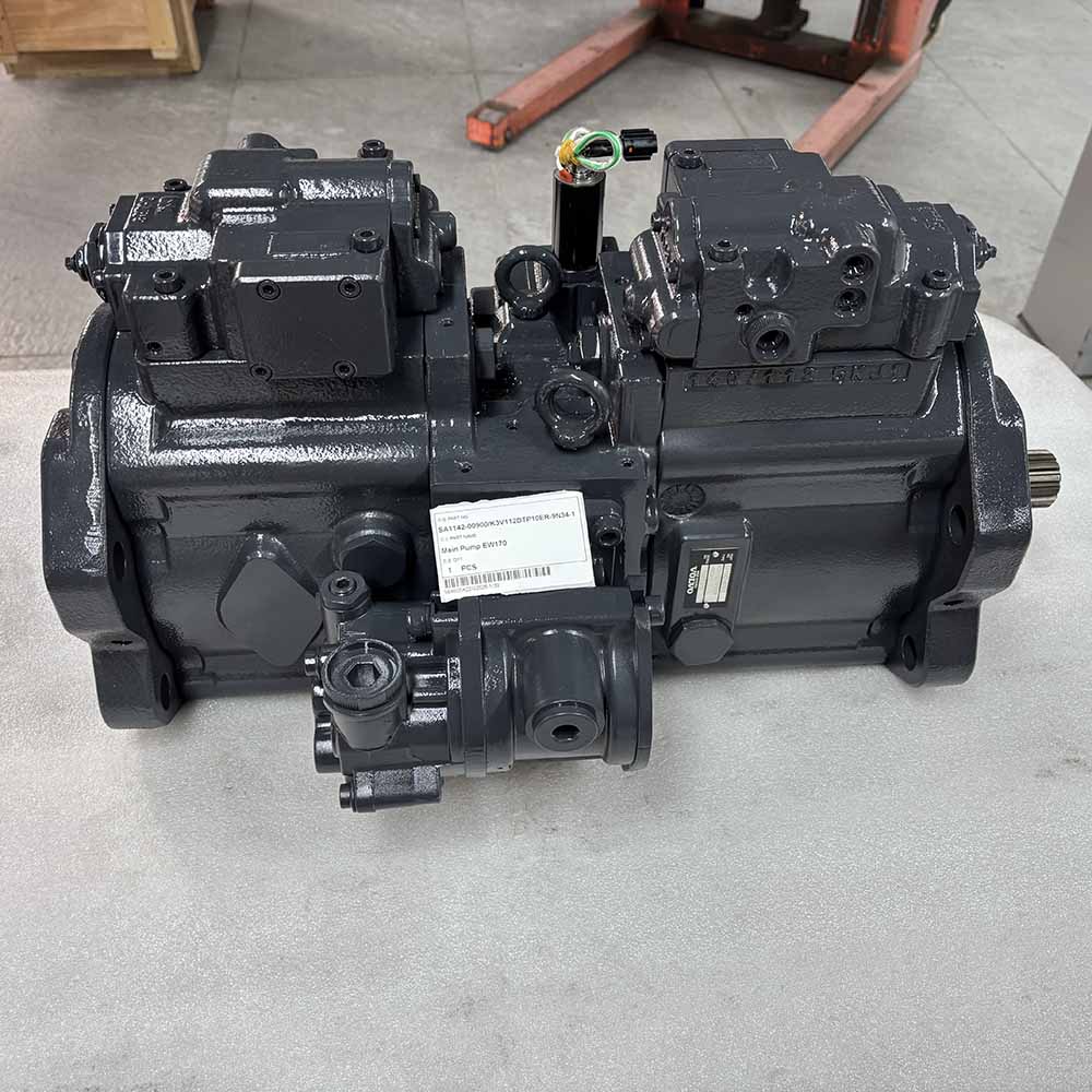 Volvo-EW170-wheeled-excavator-hydraulic-pump-replacement