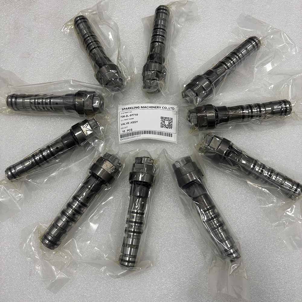 KOMATSU EXCAVATOR PARTS MADE IN CHINA NEW HB205 HB215 PC200 PC200LL PC210 708-2L-07710 VALVE ASSY SPARKLING MACHINERY