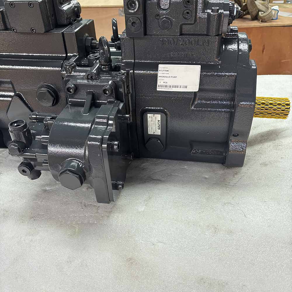 KTJ11640-pump-side-view-showing-control-valves-and-ports