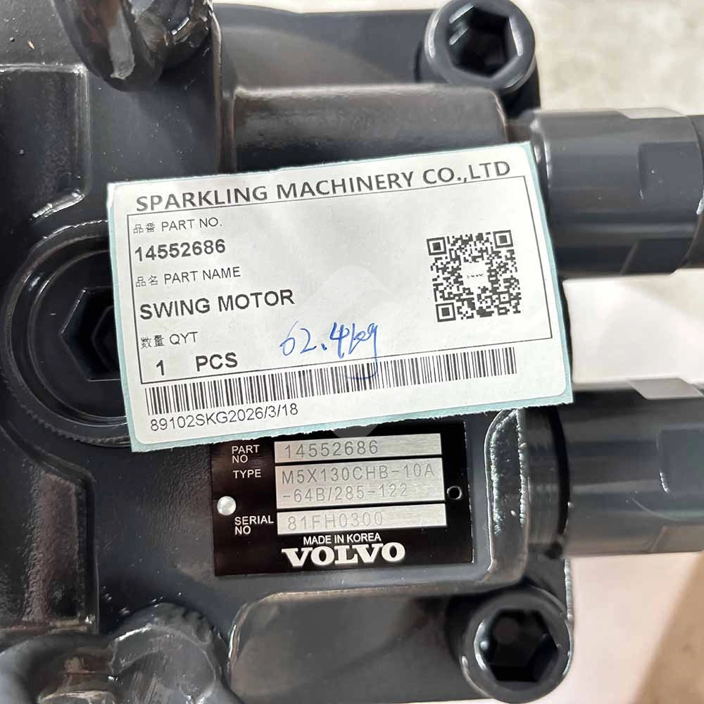 14552686 swing motor used in Volvo excavators EC210B, EC220D, EW180C, EC200B Volvo-EC220D-hydraulic-rotary-swing-motor-14552686
