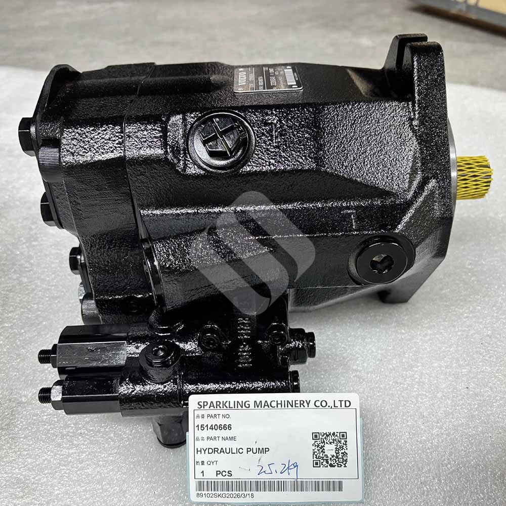 15140666 Main Hydraulic Pump for Volvo Haulers A25F, A30F, A25G, A30G Volvo-A30F-A30G-hydraulic-piston-pump-assembly-15140666