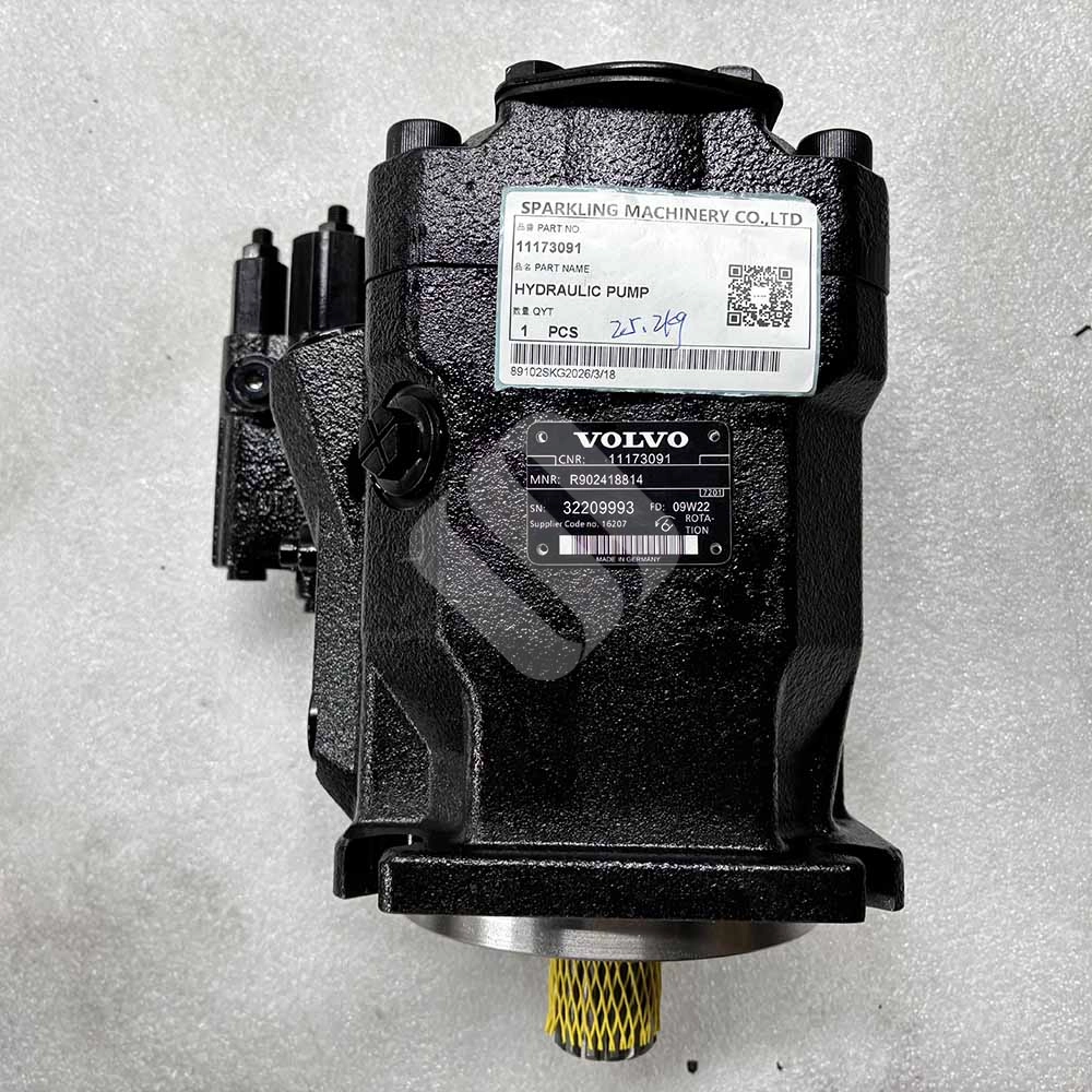 11173091 Main Hydraulic Pump for Volvo Wheel Loaders L110E, L110F, L120E Volvo-construction-equipment-spare-parts-11173091-pump-view