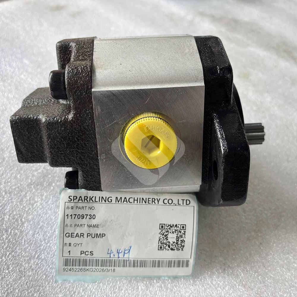 11709730 Hydraulic Gear Pump for Volvo BL70, BL70B, BL71 Backhoe Loaders 11709730-aluminum-hydraulic-gear-pump-for-Volvo-BL71