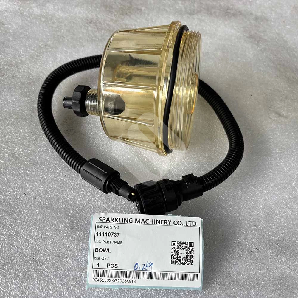 11110737 Fuel Water Separator Bowl for Volvo EC180, EC210B, EC220 Replacement-fuel-separator-bowl-11110737-for-Volvo-EC180-series