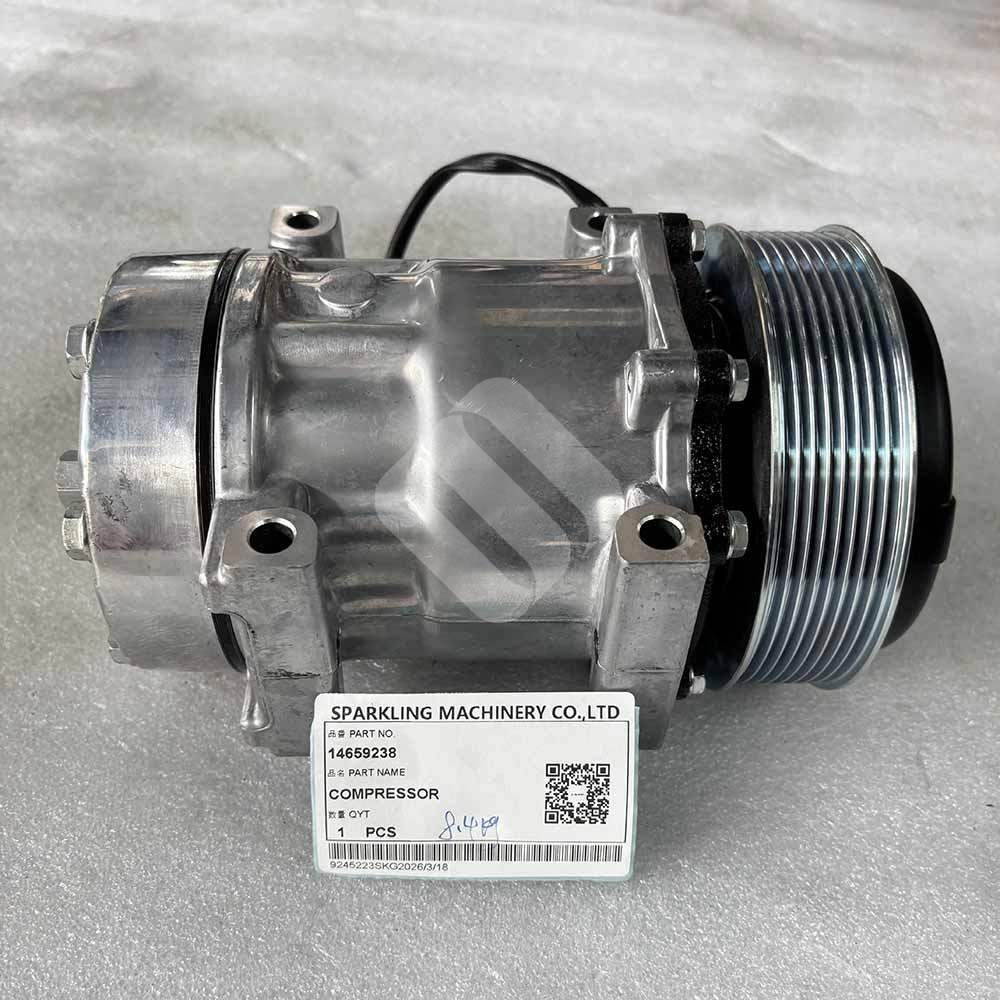 14659238 AC Compressor for Volvo EC250D, EC300D, EC350D Volvo-EC250D-EC350D-air-conditioning-pump-assembly-14659238