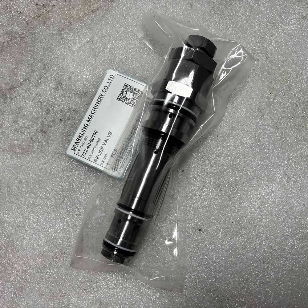 Komatsu-PC200LC-6-excavator-hydraulic-pressure-valve-723-40-50100