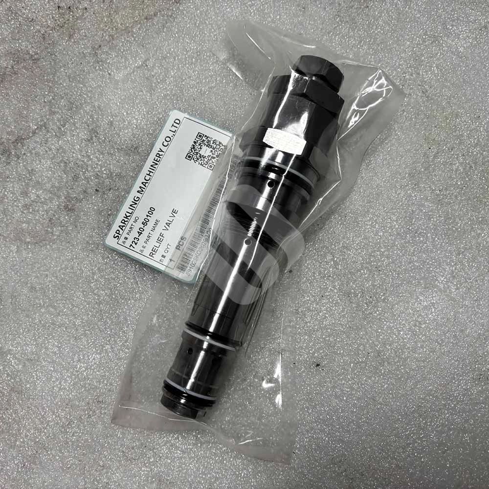 723-40-50100 Main Relief Valve for Komatsu PC200-6, PC200LC-6, PC210-6 Komatsu-PC200LC-6-excavator-hydraulic-pressure-valve-723-40-50100