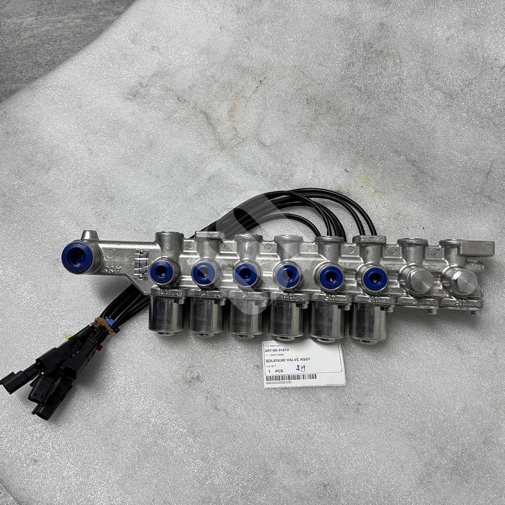20Y-60-31212 Solenoid Valve Assembly for Komatsu PC200-7, PC210-7, PC220-7 20Y-60-31212-solenoid-valve-assembly-for-Komatsu-PC200-7