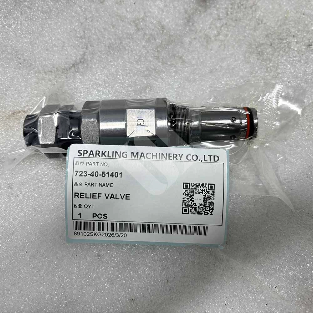 723-40-51401 Hydraulic Relief Valve for Komatsu PC120-6, PC200-7, PC210-6 7234051401-high-pressure-cartridge-relief-valve-for-Komatsu