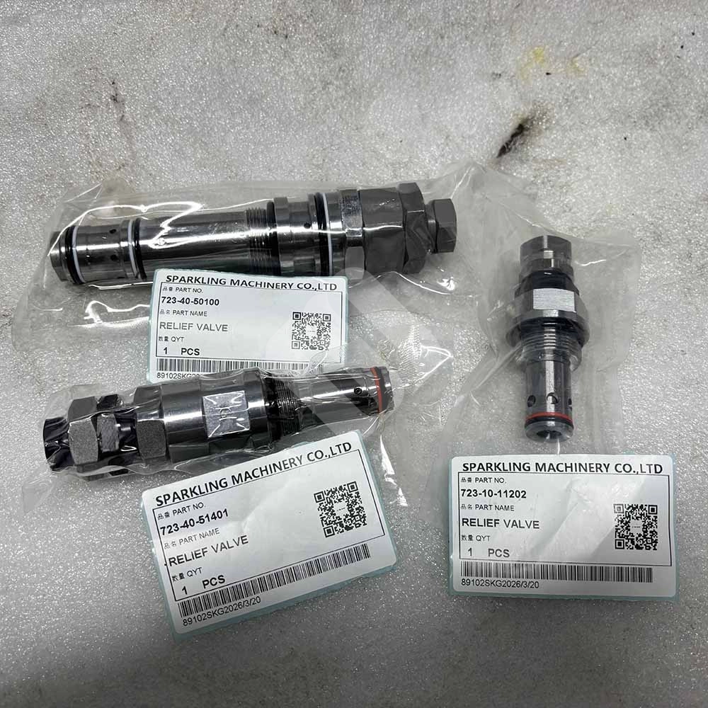 723-10-11202 Main Relief Valve for Komatsu PC30, PC35MR-2, PC40, PC45 Replacement-relief-valve-723-10-11202-for-Komatsu-PC40-series