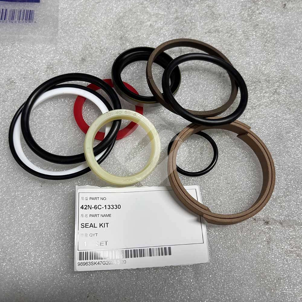 42N-6C-13330 Hydraulic Cylinder Seal Kit for Komatsu WB146-5, WB93R-5 Backhoes Komatsu-WB93S-5-backhoe-loader-hydraulic-repair-seals-42N-6C-13330