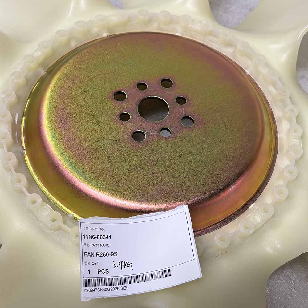 Hyundai-R210W-9S-wheeled-excavator-radiator-fan-11N6-00341