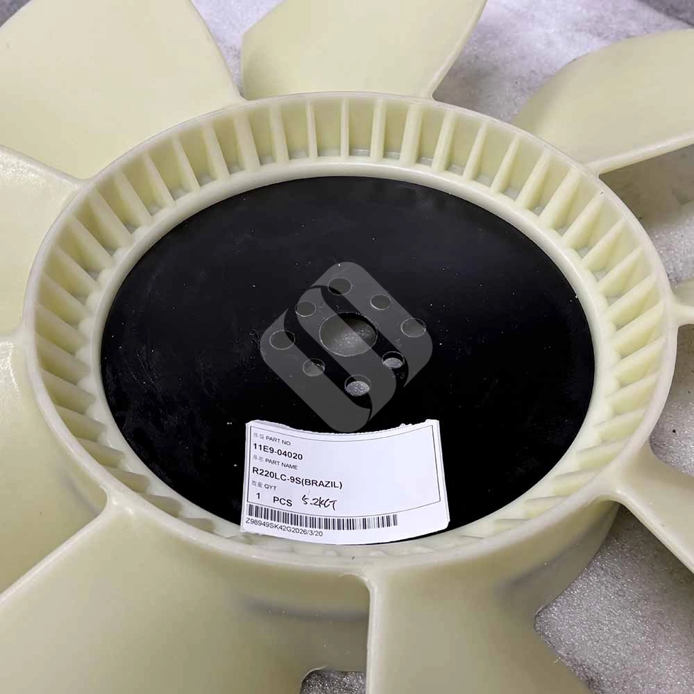 11E9-04020 Engine Cooling Fan for Hyundai R220LC-9S, R160LC-7, R180LC-7 Hyundai-R170W-7-wheeled-excavator-radiator-fan-11E9-04020