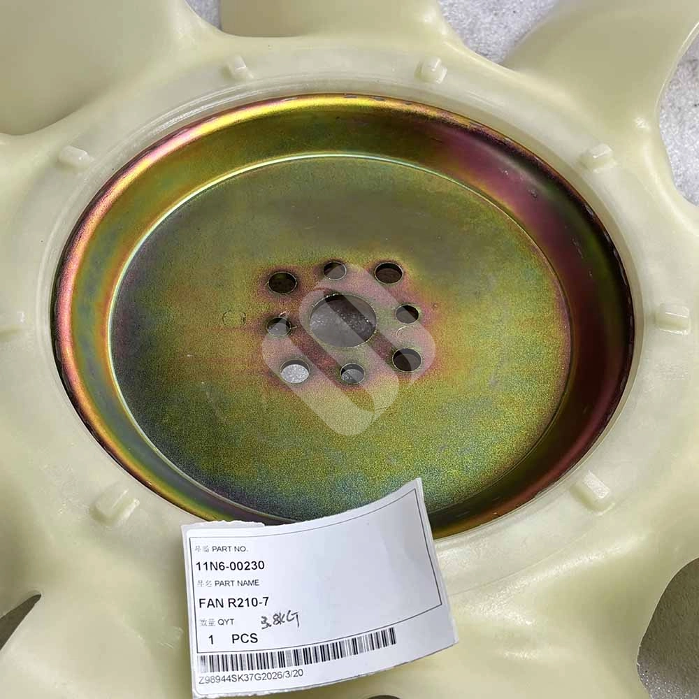 11N6-00230 Cooling Fan for Hyundai R210LC-7 & R250LC-7 (Cummins 6BT5.9) 11N6-00230-engine-cooling-fan-blade-for-Hyundai-R210LC-7