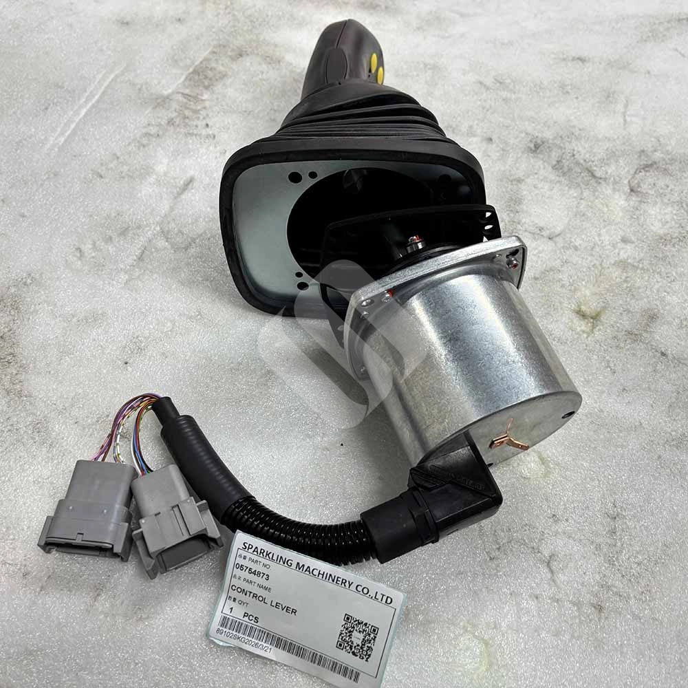 05754873 Travel Control Lever for BOMAG BW177DH-4, BW213DH-4, BW216DH-4 Industrial joystick control lever with wiring harness and connector plugs 05754873