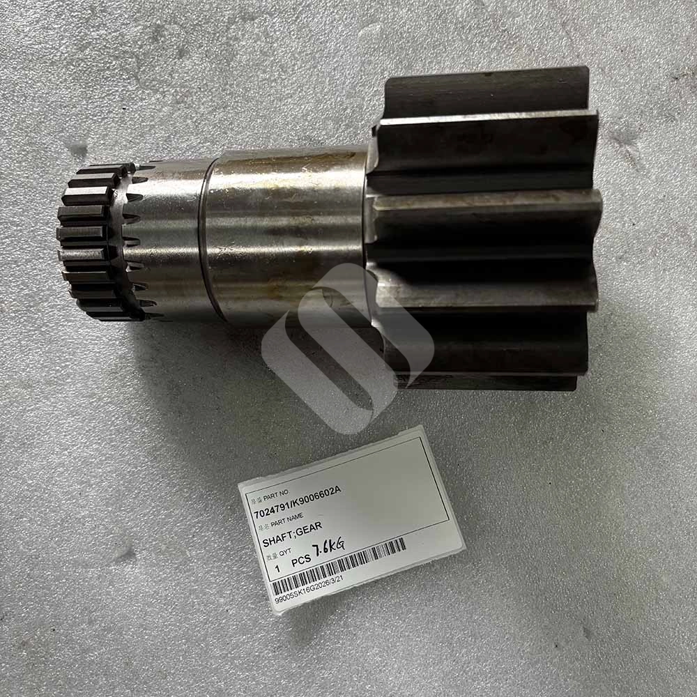 7024791 K9006602A Gear Shaft for Doosan DX75, DX75R, DX80R 7024791-K9006602A-hydraulic-motor-gear-shaft-for-Doosan-DX75