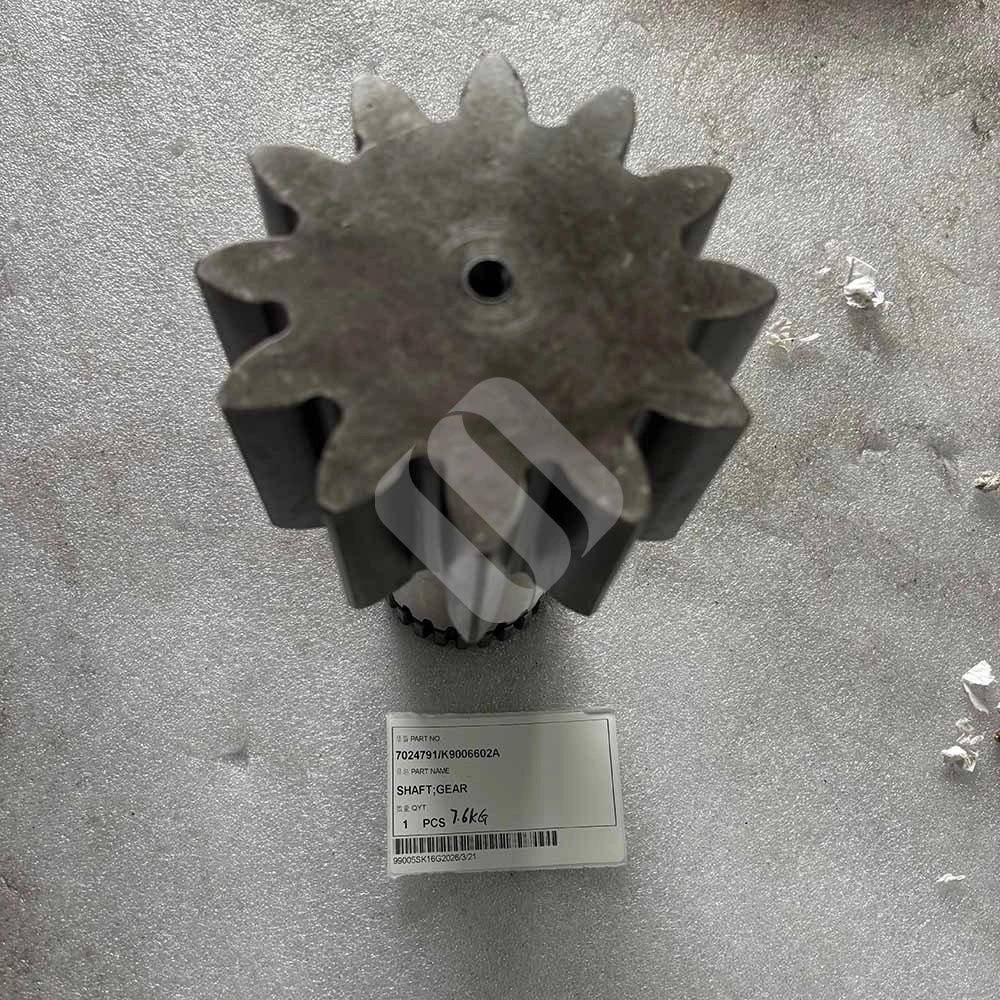 7024791 K9006602A Gear Shaft for Doosan DX75, DX75R, DX80R Doosan-Construction-Equipment-drivetrain-component-K9006602A