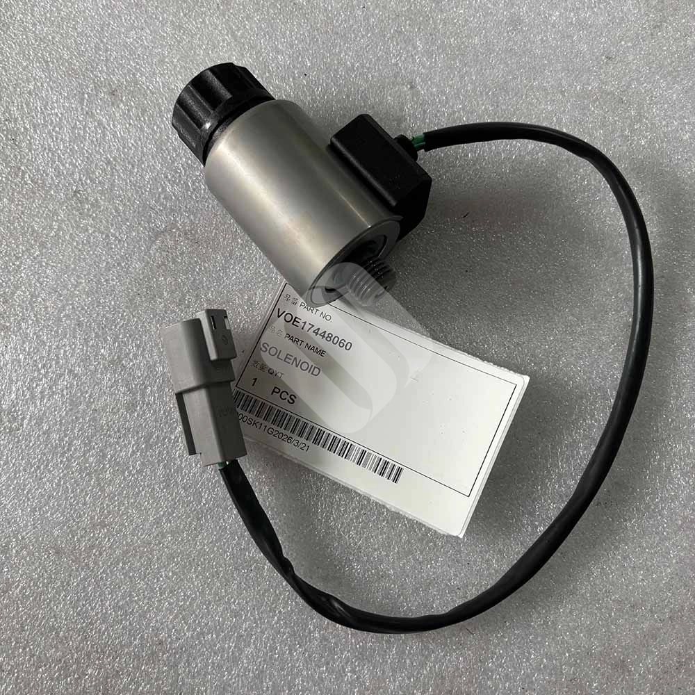 VOE17448060 Solenoid Valve for Volvo A25D, A25E, A25F Articulated Haulers 17448060-transmission-control-solenoid-for-Volvo-Construction-Equipment