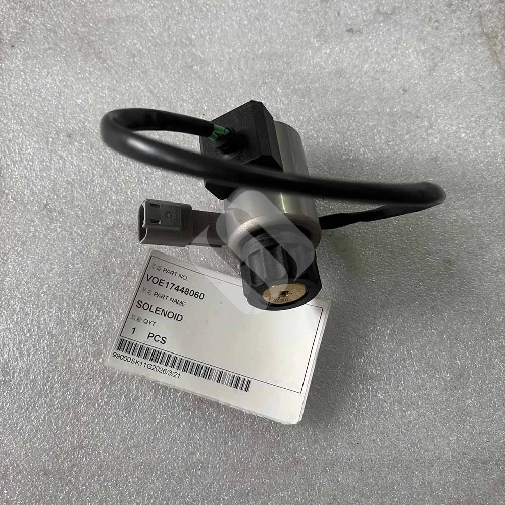 VOE17448060 Solenoid Valve for Volvo A25D, A25E, A25F Articulated Haulers VOE17448060-electromagnetic-solenoid-valve-for-Volvo-A25D