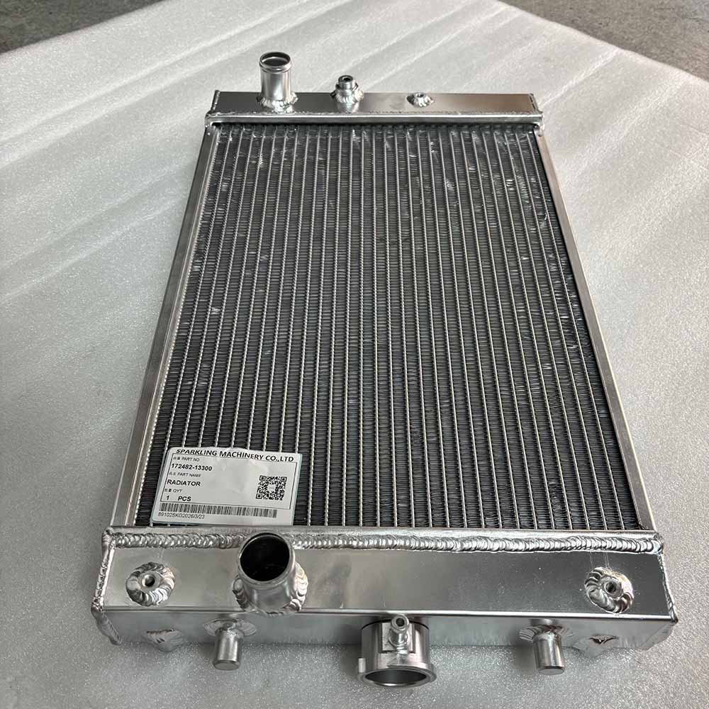 172482-13300-Yanmar-replacement-radiator-core-inlet-and-outlet
