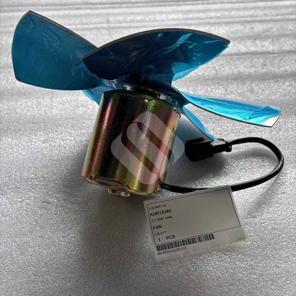 KHR15340 Engine Cooling Fan for Case CX330, CX350B, CX460 KHR15340-replacement-fan-view-showing-multi-blade-design