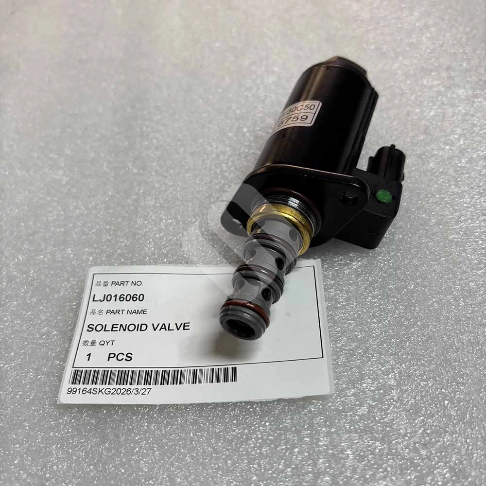 LJ016060 Hydraulic Solenoid Valve for CASE CX130B, CX210B, CX700B CASE-CX130B-crawler-excavator-pilot-control-solenoid-LJ016060