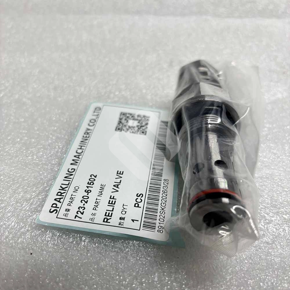 723-20-61502 Hydraulic Relief Valve for Komatsu PC75UU-3, PC75US, PC78US 723-20-61502-hydraulic-main-relief-valve-for-Komatsu-PC78US