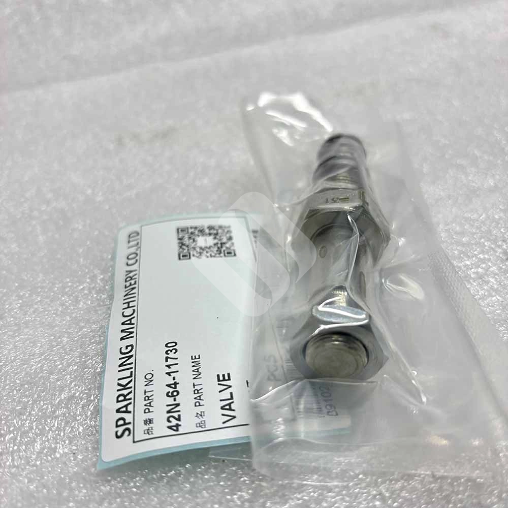 42N-64-11730 Hydraulic Valve for Komatsu WB93R-5, WB93S-5, WB97S-5 Komatsu-WB93R-5-backhoe-loader-steering-priority-valve-42N-64-11730