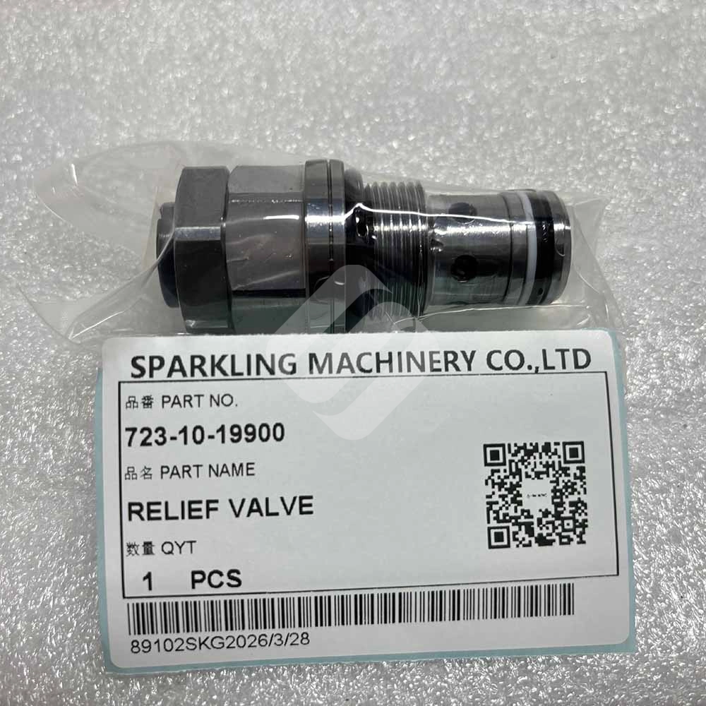 723-10-19900 Hydraulic Relief Valve for Komatsu WB93R-5, WB97R-5, WB93R-8 7231019900-high-pressure-cartridge-valve-for-Komatsu-WB93R-8