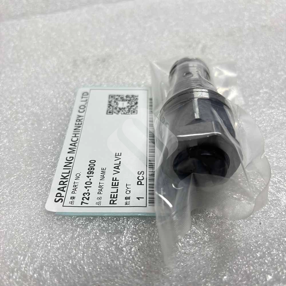 723-10-19900 Hydraulic Relief Valve for Komatsu WB93R-5, WB97R-5, WB93R-8 Replacement-relief-valve-723-10-19900-for-Komatsu-backhoe-loaders