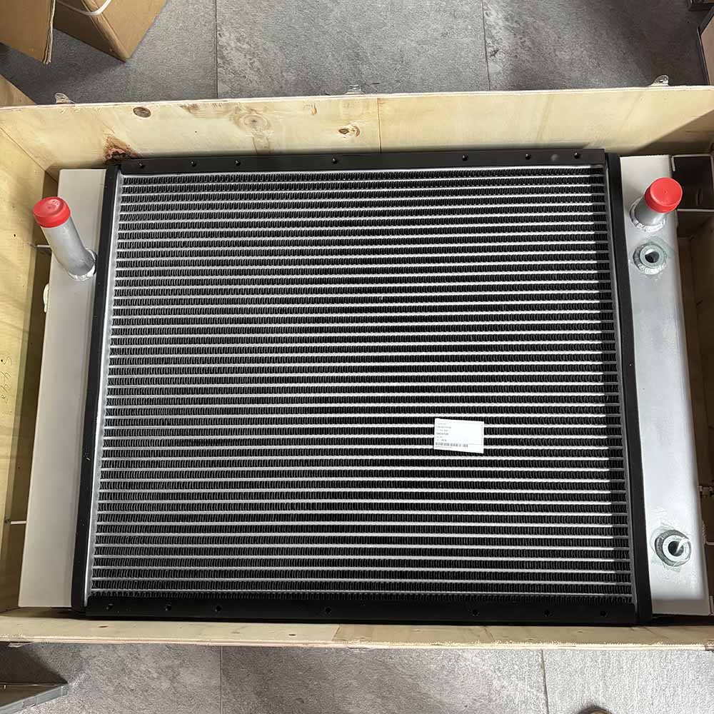 Komatsu-D61PX-15-bulldozer-engine-cooling-radiator-134-03-71112