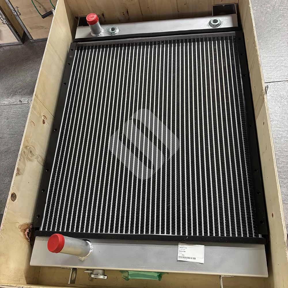 134-03-71112 Engine Radiator for Komatsu D61EX-15 & D61PX-15 1340371112-Komatsu-replacement-radiator-core-view-showing-inlet-outlet
