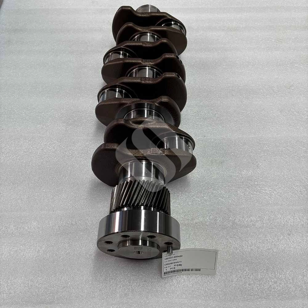 150107-005420 Engine Crankshaft for Doosan D34, D34D, D34P, D34NAP Precision-machined-crankshaft-journals-150107-005420-Doosan-D34