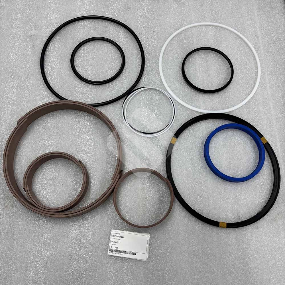 VOE11707027 Hydraulic Cylinder Seal Kit for Volvo L220D, L220E, L220F Volvo-L220E-wheel-loader-tilt-cylinder-repair-kit-11707027