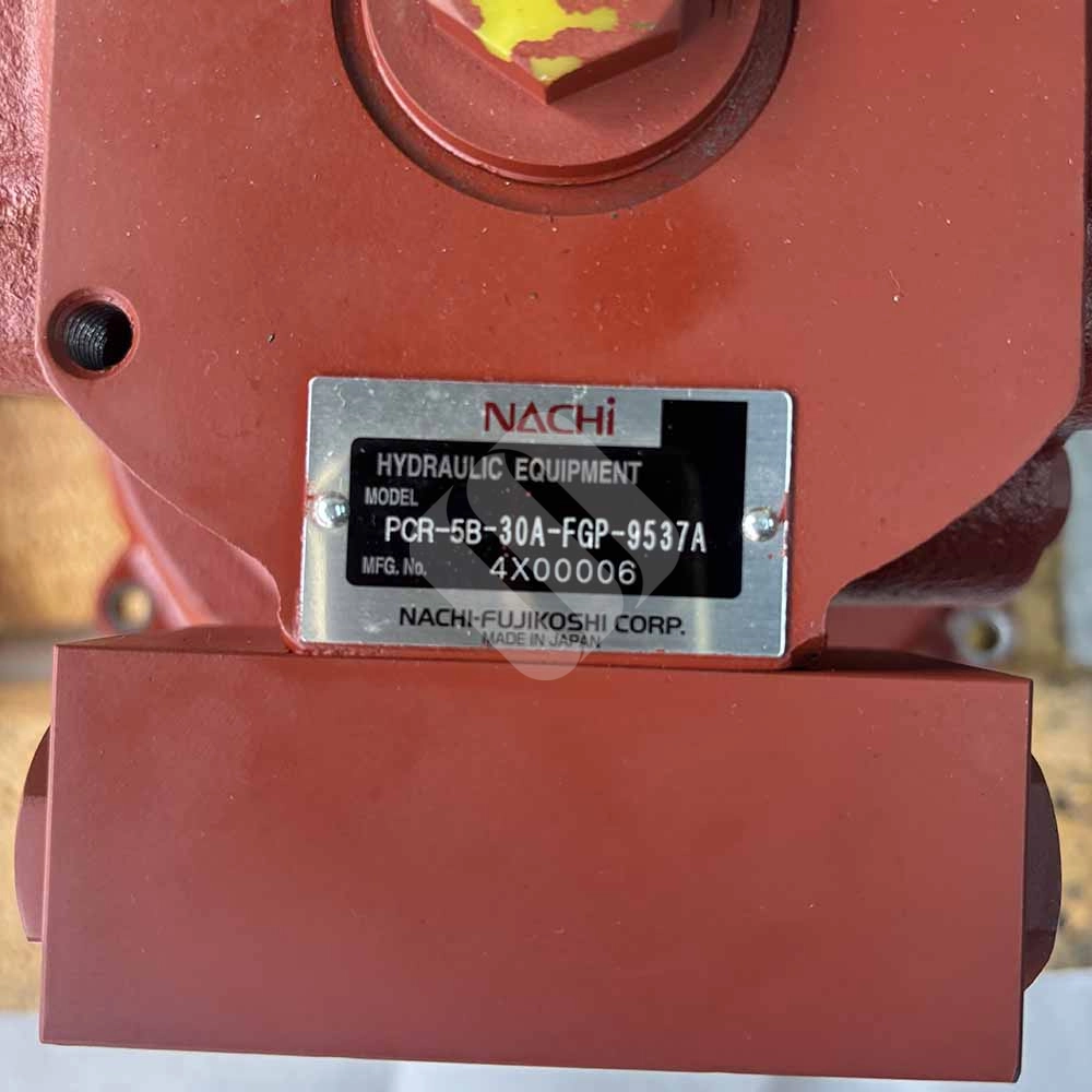 PCR-5B-30A-FGP-9537A Swing Motor for JCB JS085 and CAT 305 PCR-5B-30A-side-view-showing-hydraulic-ports-and-mounting