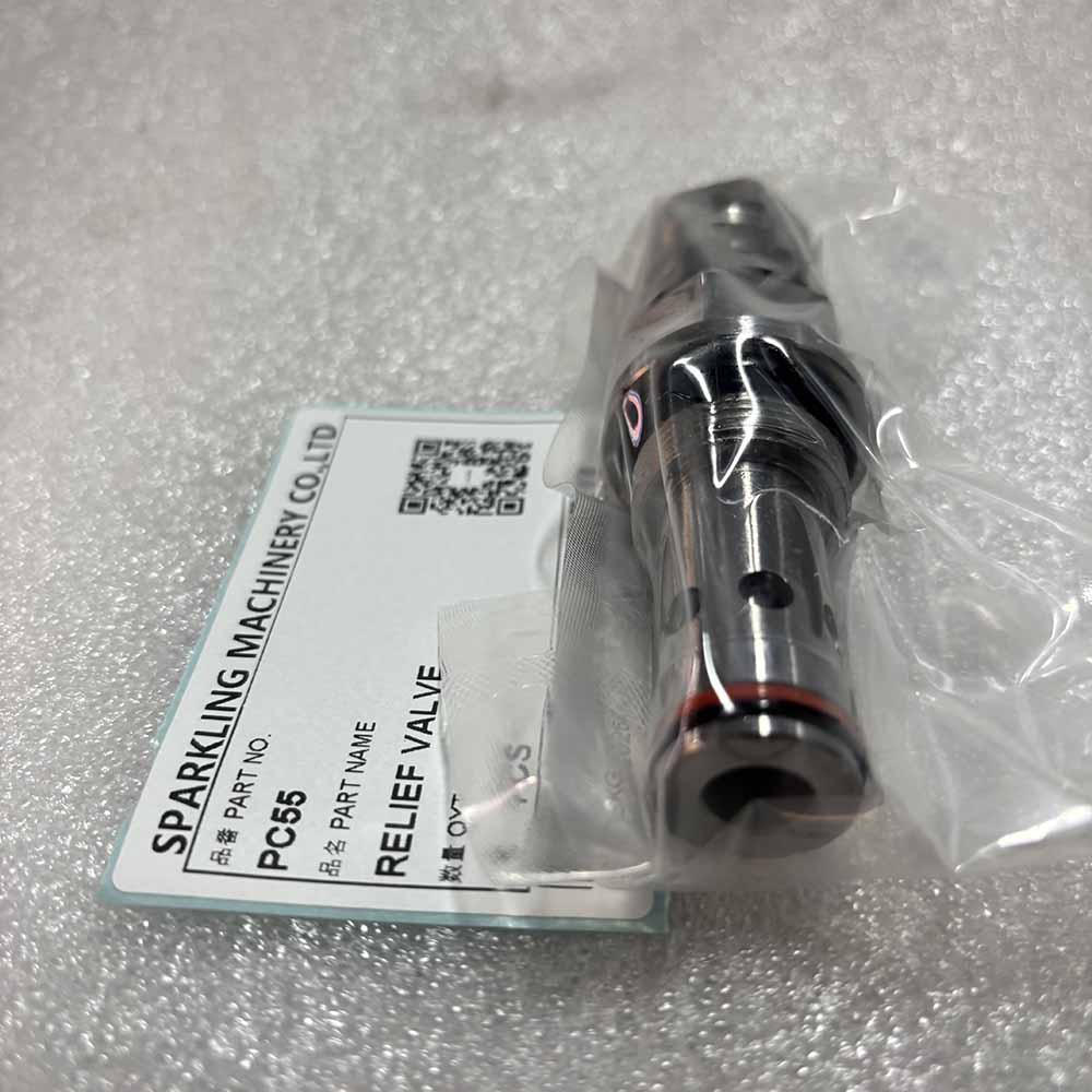 Precision-machined-relief-valve-for-Komatsu-PC55-series