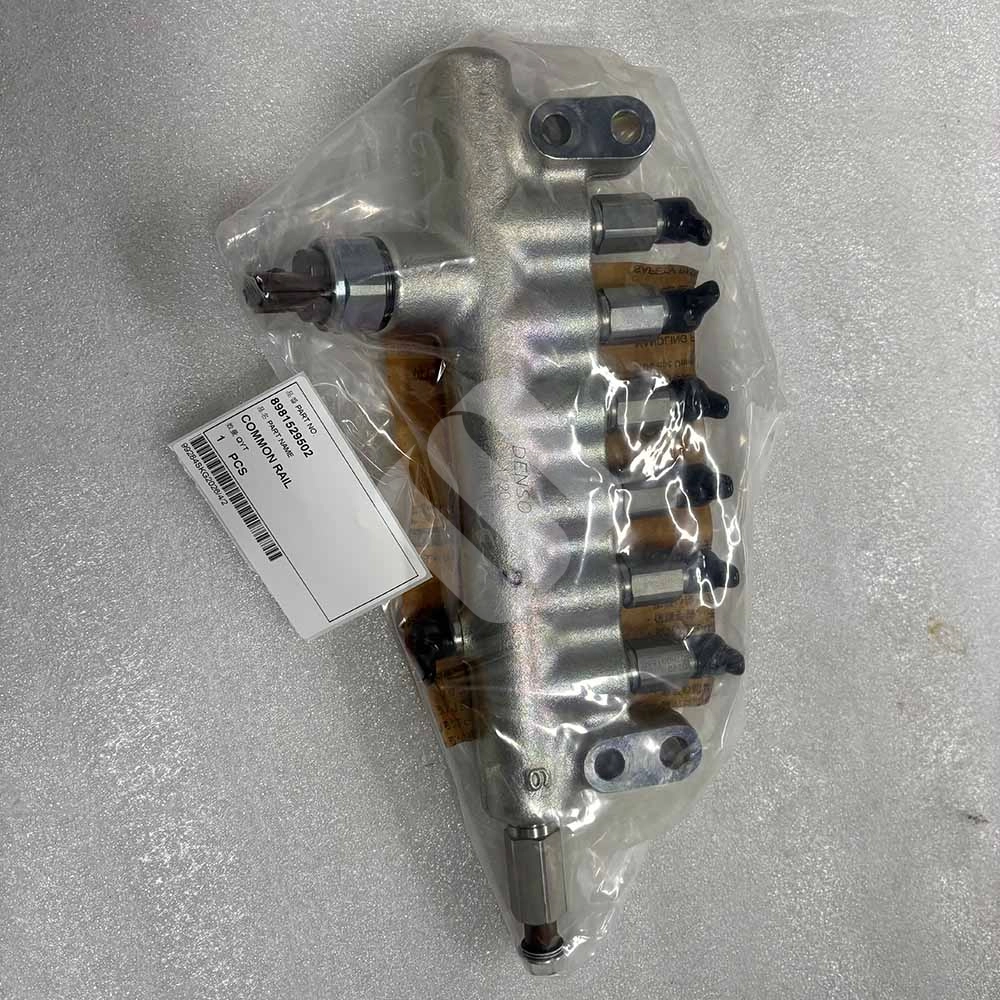 8981529502 Fuel Common Rail for Hitachi ZX200-3, ZX240-3, ZX330-3 8981529502-common-rail-with-pressure-sensor-for-Isuzu-6HK1-engine