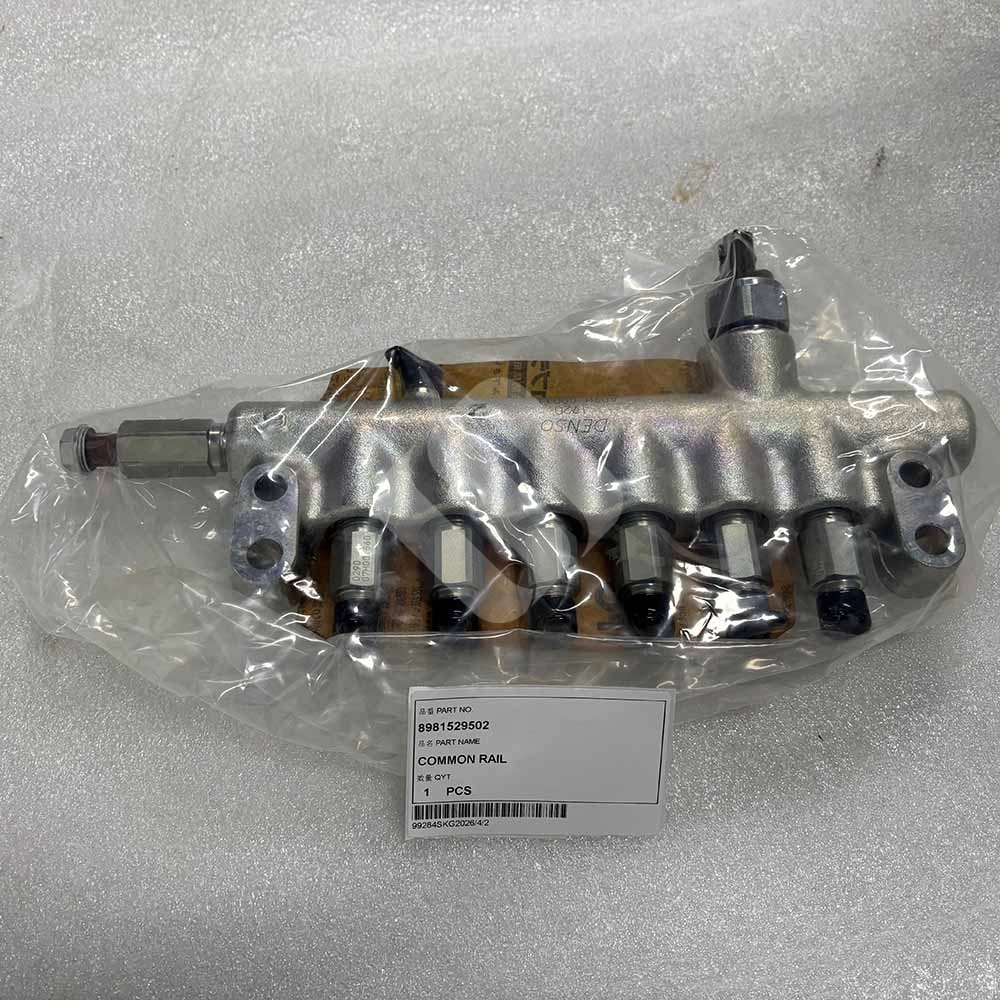 8981529502 Fuel Common Rail for Hitachi ZX200-3, ZX240-3, ZX330-3 Hitachi-ZX330-3-ZAXIS-high-pressure-fuel-rail-8981529502